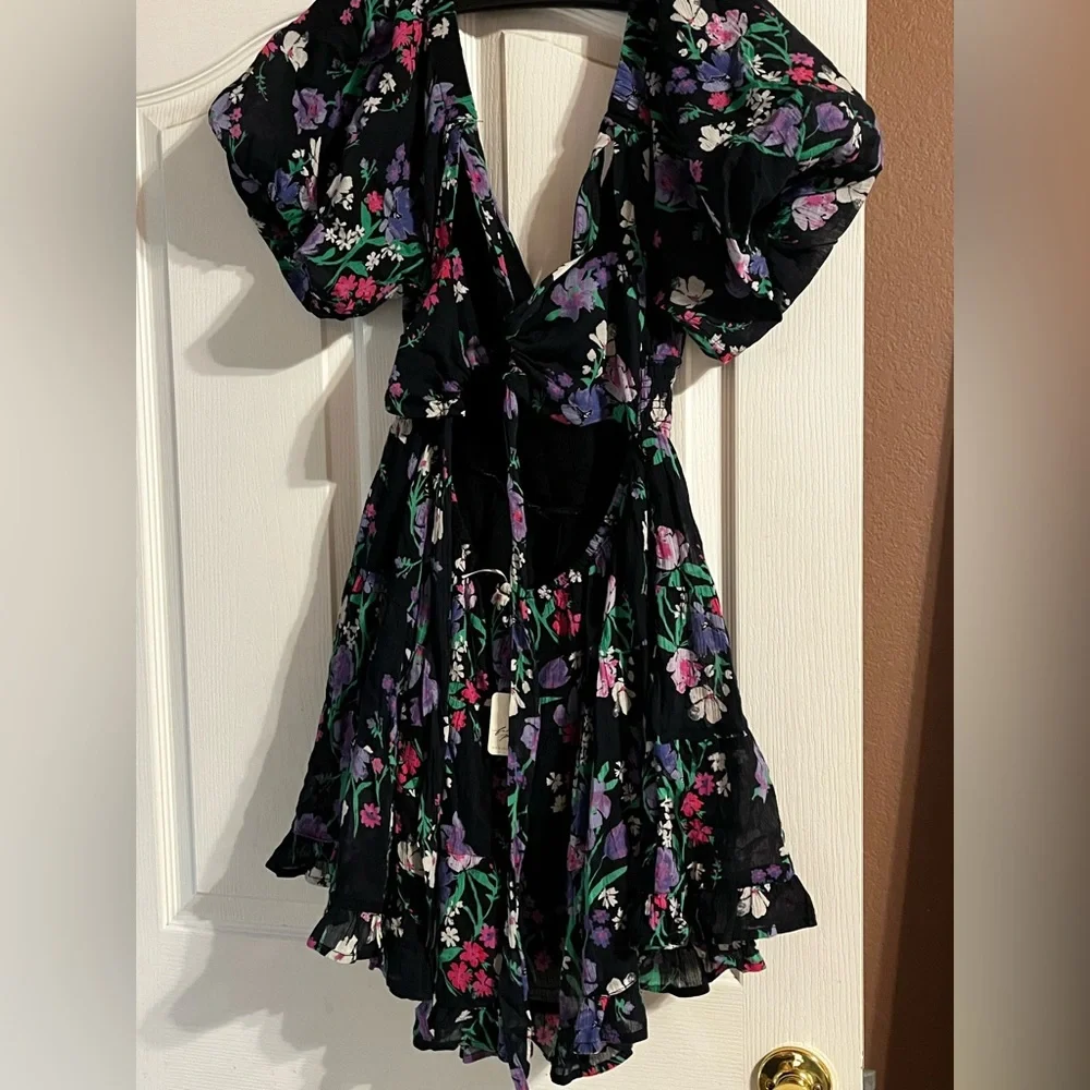 Free People Black and Purple Floral Dress
(Perfect Day Printed Dress) - Picture 5 of 14